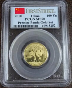 2010 �����S�[���h �p���_ 1/4 �I���X PCGS MS 70 100 �� 0.999 �t�@�C���R�C�� �v���X�e�[�W �Z�b�g