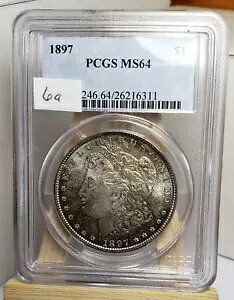 1897-P ���[�K�� �h��- �����X�^�[�g�[��!- PCGS MS 64!!-OMG!!!