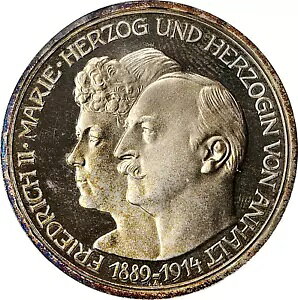 1914 �A���n���g �f�b�T�E �t���[�h���q 2 ������ �V���o�[ 3 �}�[�N PCGS �W�F�� �v���[�t-65 �J���I�B