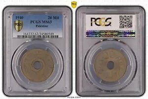 �p���X�`�i�A20 MILS 1940 PCGS MS 63 (PAL.) �Z�~�L�[�f�C�g�A���A