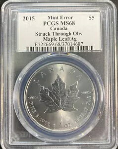 2015 �J�i�_ ���[�v�� ���[�t �~���g �G���[ PCGS MS-68 �u�����g �T�C������ �E���g�� ���A