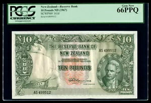 �j���[�W�[�����h - 10 �|���h - �ŏI�v���t�B�b�N�X - �t���~���O - AS499512 - PCGS 66PPQ