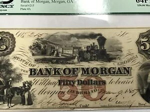 A&O-$50 �i�t�� PCGS 64 PPQ �o���N �I�u �����K���A�W���[�W�A�B 1857-TRAIN- ���ʂɃX�^���v