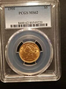 1900 $5.00 n[tC[O * PCGS MS62