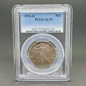 GXe[g 0.9 t@C Vo[ 1916-D EH[LO oeB n[t_[ RC PCGS AU55