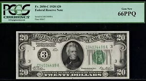 1928 $20.00 FRN C04034499A P.C.G.S #66PPQ