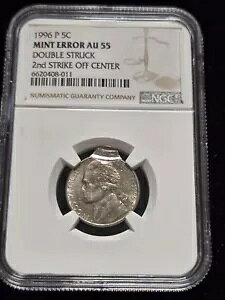 1996-P �W�F�t�@�[�\�� �j�b�P�� �_�u�� �X�g���N �~���g �G���[ NGC AU55 (Z-0529)