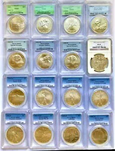 �����_���ɑI�����ꂽ PCGS �܂��� NGC �ɂ���� MS69 �Ɋi�t�����ꂽ�L�O�V���o�[ �h�� 2 ��