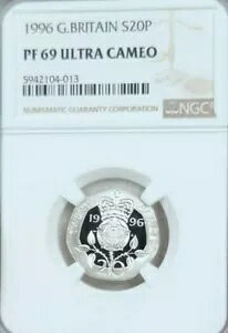 1996�N �C�M���X �V���o�[ 20�y���X �N���E�� �_�u�� ���[�Y NGC PF 69 �E���g�� �J���I �g�b�v