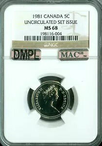 1981 �J�i�_ 5 �Z���g NGC MS68 DMPL PQ MAC SOLO FINEST REGISTRY �X�|�b�g���X USI *
