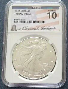 2023 $1 �A�����J�� �V���o�[ �C�[�O�� ���s���� NGC X �~���g �X�e�[�g 10 6597995-079