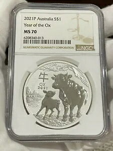 2021 P �V���o�[ 1 �I���X OX �N - �I�[�X�g�����A NGC MS70 LOC5*