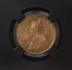 1928 C KG V ueBbV Ch 1/4 Ai ubN RA - NGC O[h MS 66 RD