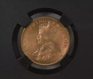 1928 C KG V ueBbV Ch 1/4 Ai ubN RA - NGC O[h MS 66 RD