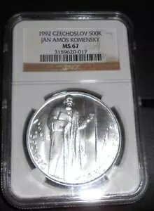 1992 �`�F�R�X���t 500K JAN AMOS KOMENSKY NGC MS 67