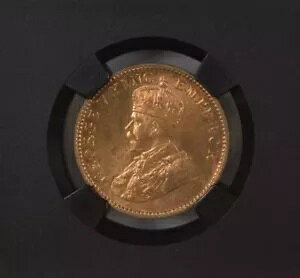 1935 C KG V ueBbV Ch 1/4 Ai ubN RA - NGC O[h MS 66 RD