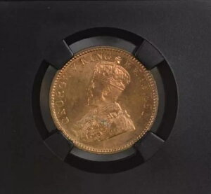 1935 C KG V ueBbV Ch 1/4 Ai ubN RA - NGC O[h MS 66 RD