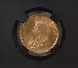 1935 C KG V ueBbV Ch 1/4 Ai ubN RA - NGC O[h MS 66 RD