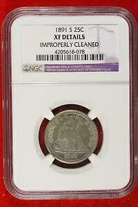 1891 S NGC XF �̏ڍׁA�s�K�؂ɐ��|���ꂽ���R�Ȃ̍���!!! #E1340