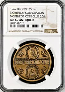 1967 m[Xbv RC Nu 20 Ԗڂ̃_ - MS69 NGC - BU g[NAq@/s@