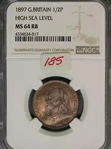 CMX 1897 1/2 yj[ K-789 NGC MS64 RB C