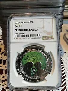 ���o�m�� 2013 5 LIVRES �V���o�[ �v���[�t �R�C�� UNC ZODIAC �T�C�� �W�F�~�j NGC PF68 �g�b�v �|�b�v