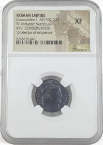 JOVI CONSERVATORI NGC XF �R���X�^���e�B�k�X 1 ���̃��[�}���� AD 307-337 BiNummus