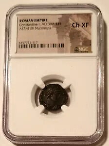 NGC ���[�}�鍑 �R���X�^���e�B�k�X 1 �� AD 307-337 AE3/4 BI Nummus Ch XF (C)