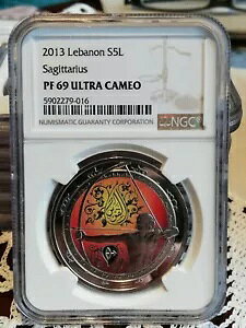 ���o�m�� 2013 5 LIVRES �V���o�[ �v���[�t �R�C�� UNC ZODIAC �T�C�� �ˎ�� NGC PF69 �g�b�v