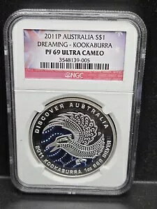 2011 fBXJo[ I[XgA 1 IX Vo[CJZ~ h[~O V[Y-NGC PF69 UCAM