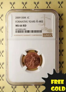 2009 �����J�[�� �Z���g�`���� NGC MS 66 RD DDR FS-802 (�����S�[���h�o�b�N�t��*)