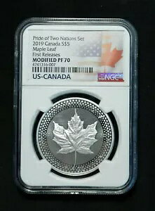 2019 �J�i�_ S$5 �̃��[�v�� ���[�t�B NGC �C�� PF 70. �č�-�J�i�_ �v���C�h �c�[ �l�C�V�����Y