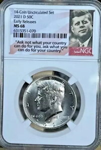 2021 D Kennedy Half Dollar NGC MS 68 ���������[�X * �S�[�W���X * ���Ƀn�C�O���[�h