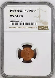 ���V�A ���V�A �t�B�������h �j�R���C 2 �� 1 �y���j 1916 NGC �F�� MS 64 RD UNC