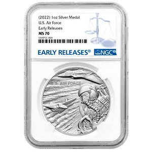 2022�N �A�����J��R 1�I���X �V���o�[���_�� NGC MS70 ER �u���[���x��