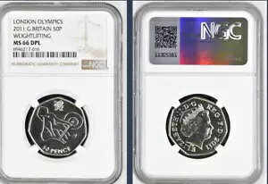 2011 NIsbN dʋ 50p MS66 DPL NGC p