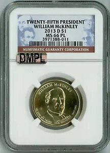 2013 D NGC MS66PL�AMAC DMPL $1 �� 25 ��}�b�L�����[�哝�̃h���A�؋��i�A�󏭕i�I