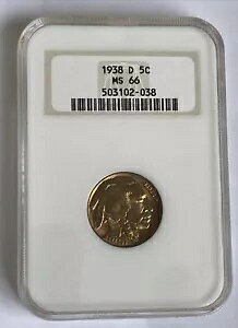 1938 D �o�b�t�@���[ �j�b�P�� - NGC MS66 - �i�C�X �g�[�j���O T32