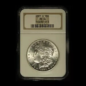 1881-S $1 ���[�K�� �V���o�[ �_���[ NGC MS64 - �������� �č�