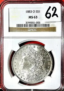 62 1883 0 MS 63 NGC �����K�� �V���o�[ �_���[ ���������E�ǐՖ���