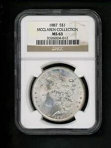1887 US [K Vo[ _[ $1.00 $1 NGC MS 63 UNC }N[ RNV zCg