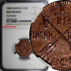 XEF[f OX^t IV Rbp[ 1808 1/12 XLO NGC UNC ڍ׃bh! KM#563 (049)