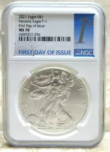 2021 $1 AJ Vo[ C[O T-1 NGC MS70 s ~L zCg X|bg