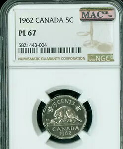 1963 Ji_ 5 Zg NGC PL67 ōO[h MAC X|bgXB