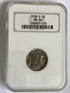1938 D �o�b�t�@���[ �j�b�P�� - NGC MS66 - �i�C�X �g�[�j���O T-13