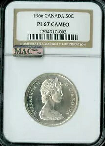 1966 �J�i�_ 50 �Z���g NGC PL67 PQ �J���I 2 �Ԗڂɑf���炵�����W�X�g�� MAC �X�|�b�g���X *