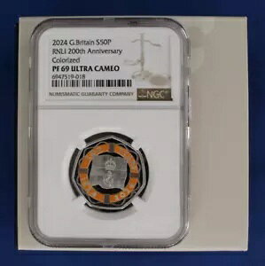 2024 �V���o�[ �v���[�t 50 �y���X �R�C���uRNLI 200 ���N�L�O�vNGC �O���[�h PF69 �P�[�X�t��