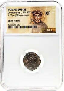 EPFIG HOARD NGC ( XF ) �R���X�^���e�B�k�X 1 ���̃��[�}����� AE AD 307-337 BI Nummus