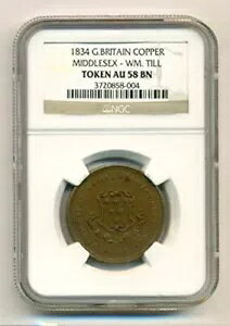 CMX 1834 ~hZbNX - EBA eB g[N AU58 BN NGC