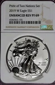 2019 - W NGC ENHANCED REV PF69 �A�����J�� �V���o�[ �C�[�O�� �h��!! #B47700